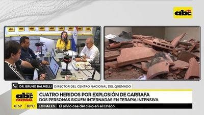 Dos heridos por explosión de garrafa siguen en terapia intensiva - Nacionales - ABC Color