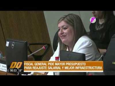 Ministerio Público pide mayor presupuesto para aumento salarial de funcionarios e infraestructura