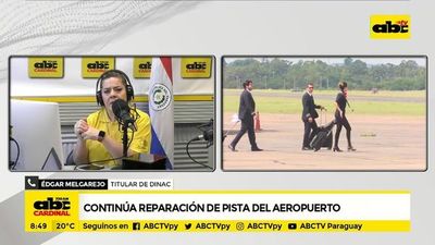 Continúa reparación de pista del Aeropuerto Silvio Pettirossi  - ABC Noticias - ABC Color