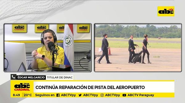 Continúa reparación de pista del Aeropuerto Silvio Pettirossi - ABC Noticias - ABC Color