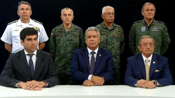 Lenín Moreno traslada sede de Gobierno y culpa a Correa de intento de golpe - .::RADIO NACIONAL::.