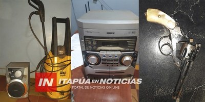 SUP. DELINCUENTES APREHENDIDOS Y RECUPERAN OBJETOS HURTADOS