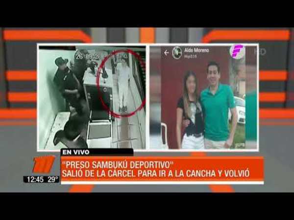 Preso de Tacumbú fue a la cancha y luego volvió como si nada