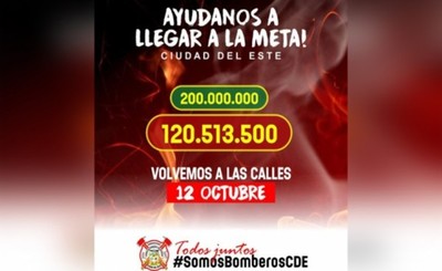 Bomberos realizarán nueva colecta este sábado
