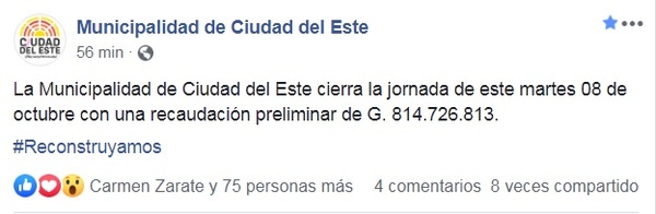 Inédita recaudación en la era Prieto