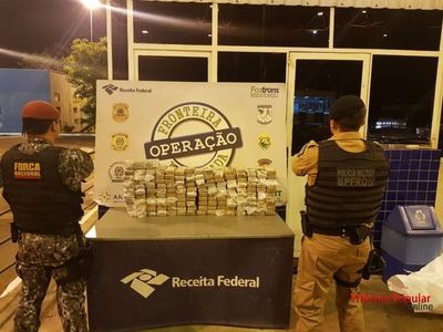 Incautan 130 kilos de marihuana paraguaya en Foz de Yguazú - Nacionales - ABC Color