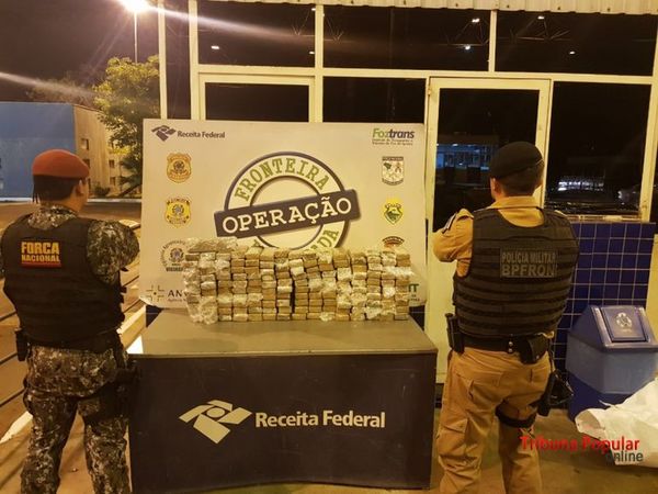 Incautan 130 kilos de marihuana paraguaya en Foz de Yguazú - Nacionales - ABC Color