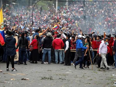 Sube a 2 la cifra de muertos por las protestas contra Gobierno en Ecuador