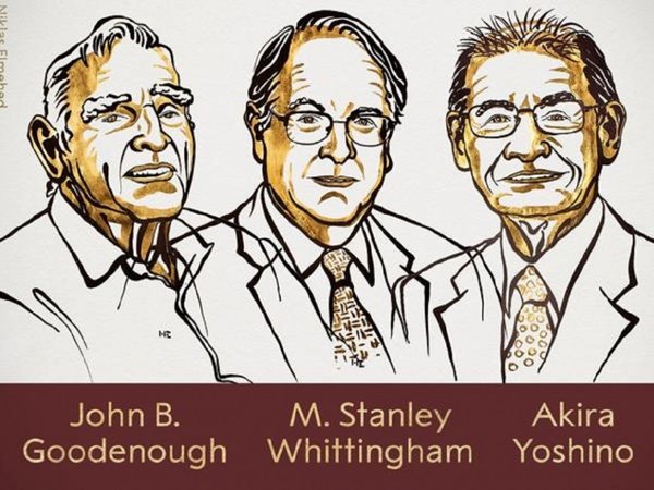 Desarrolladores de baterías de ion-litio logran el Nobel de Química