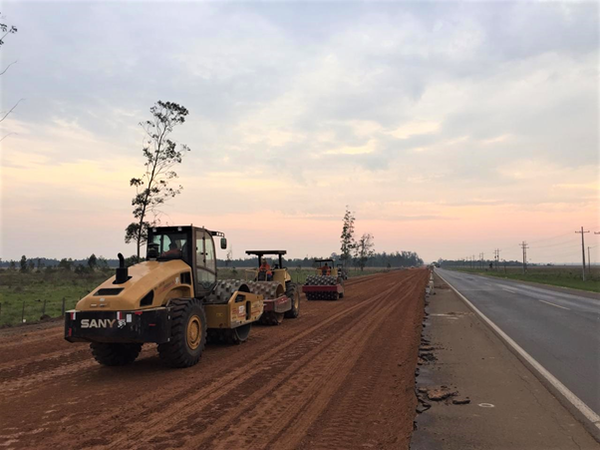 Marchan las obras de duplicación en la ruta 2