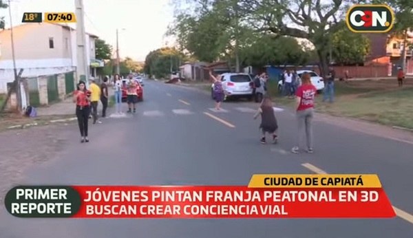 Así se circula en la zona de la franja peatonal 3D