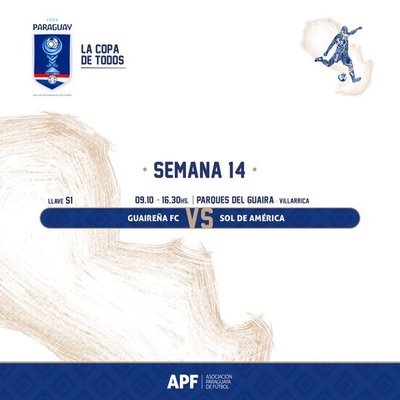 Copa Paraguay: Guaireña y Sol de América miden fuerzas por Cuartos de Final - .::RADIO NACIONAL::.
