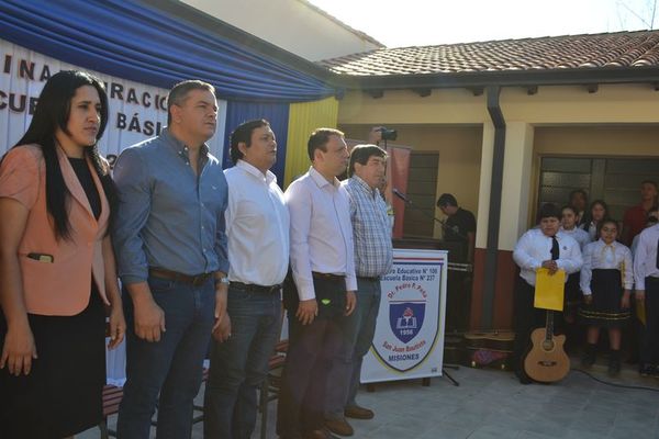 Inauguran obras en escuela de San Juan Bautista - Nacionales - ABC Color