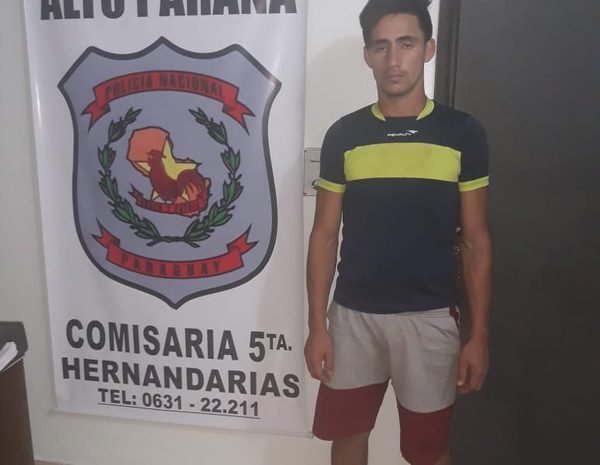 Detienen a supuesto ladrón en Hernandarias