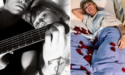 Miley Cyrus recibe la visita de Cody Simpson luego de ser hospitalizada