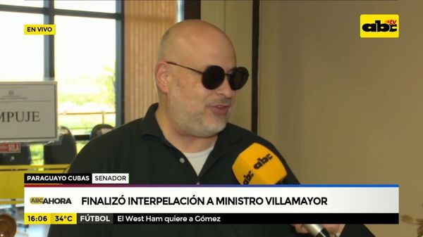 Finalizó interpelación a ministro Villamayor - ABC Noticias - ABC Color