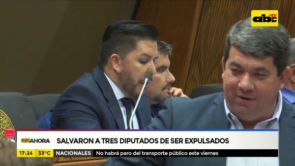 Salvaron a tres diputados de ser expulsados - ABC Noticias - ABC Color