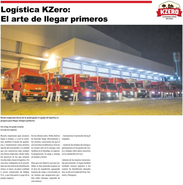 Logística KZero: El arte de llegar primeros - 25 Años de POLLPAR - ABC Color