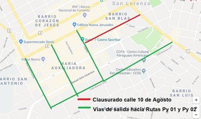 Avisan que hoy continuará recapado sobre la calle 10 de Agosto | San Lorenzo Py