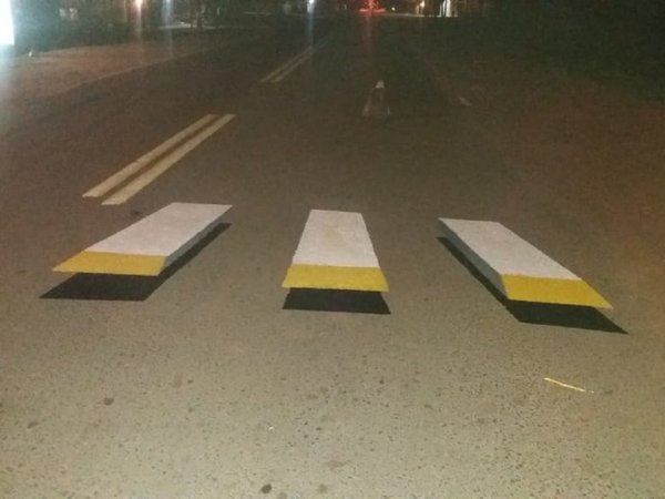 ¿Cuál es la situación de la franja peatonal 3D en Paraguay?