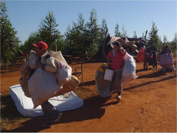 Con gran despliegue policial, desalojan a campesinos en Caaguazú