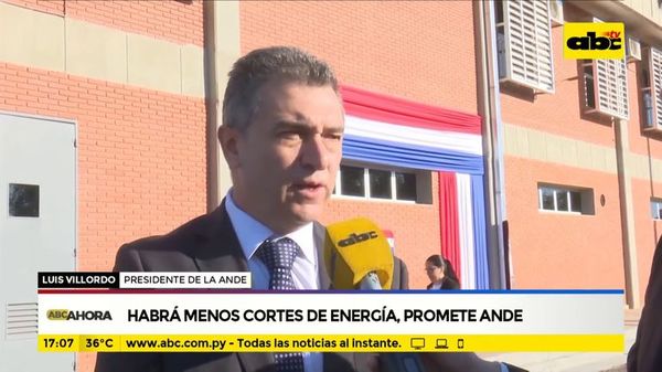 Habrá menos cortes de energía promete ANDE - ABC Noticias - ABC Color