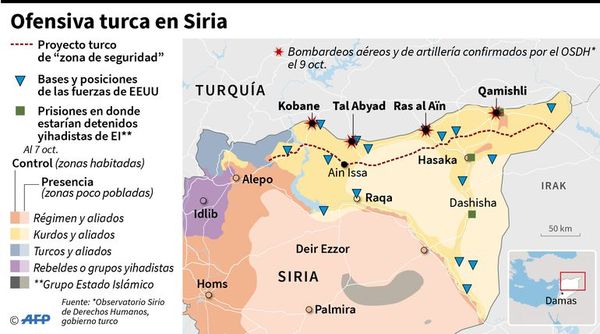 Turquía inicia ofensiva contra kurdos en Siria y genera gran preocupación - Internacionales - ABC Color