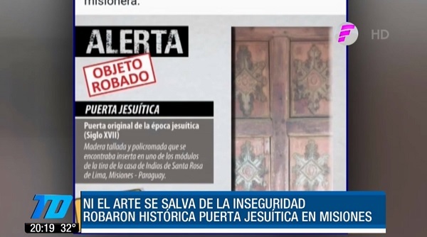 Delincuentes roban patrimonio histórico en las "narices" de policías