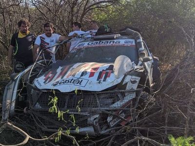 El primer abandono del Rally - Automovilismo - ABC Color