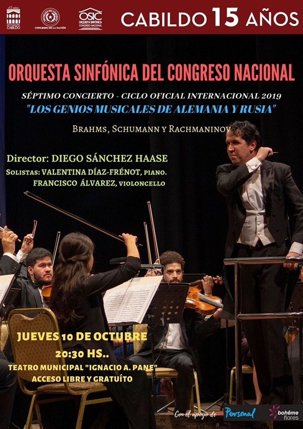 La Sinfónica del Congreso se presenta este jueves con obras de Brahms, Rachamaninov y Schumann | .::Agencia IP::.