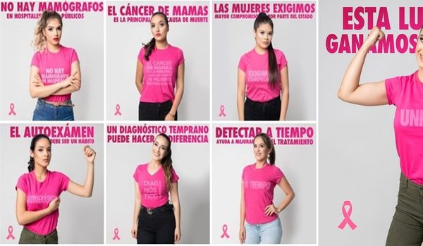 Candidatas se suman a campaña contra el cáncer de mama