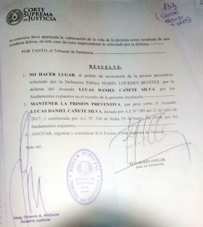 Testigo reveló farsa en parte policial, en pleno juicio oral   - Nacionales - ABC Color