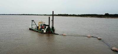Realizan dragado del río Paraguay. Pretenden extraer 1.000.000 metros cúbicos de arena - ADN Paraguayo