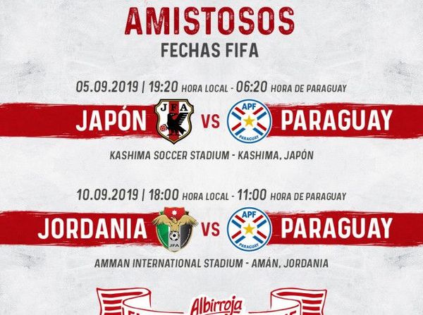 La selección nacional enfrentará a Japón y Jordania en septiembre