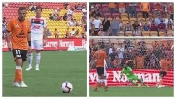 Un penalti al estilo Panenka casi infarta a los aficionados del fútbol australiano