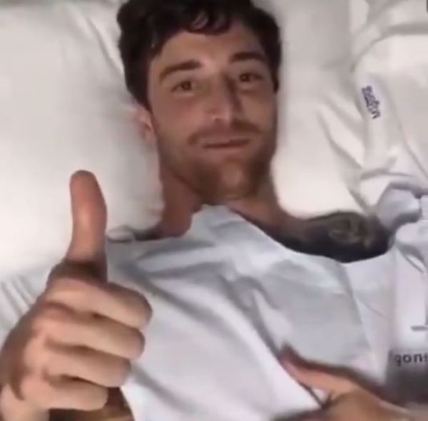 Con costillas rotas, Amorebieta dejo todo en la cancha