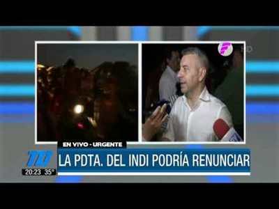 Presidenta del INDI renuncia al cargo