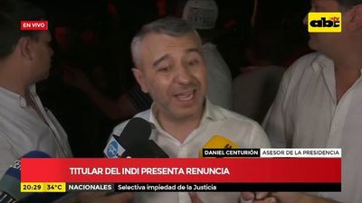 Titular del Indi presenta renuncia ante presión de indígenas - ABC Noticias - ABC Color
