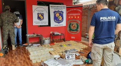 Hallan laboratorio de cocaína en Itauguá
