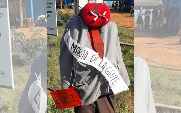 Con un Judas Kai de Marito campesinos de San Pedro cierran rutas