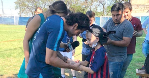 Cerristas y el alegrón a peque con leucemia