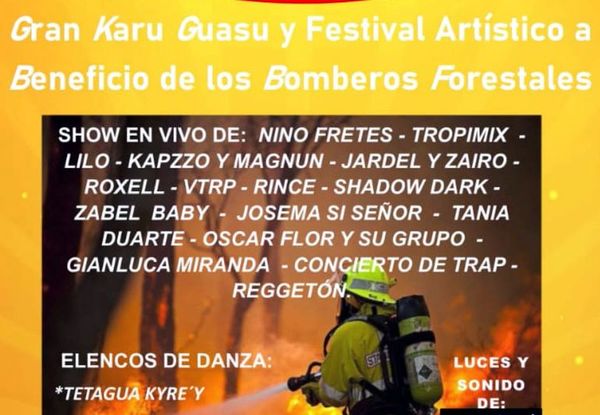 Karu Guasu y festival a beneficio de bomberos - Interior - ABC Color