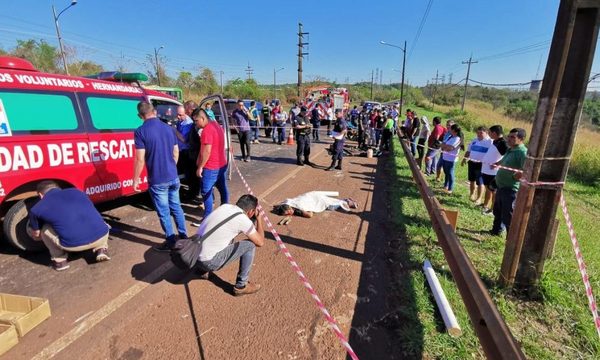 Fatal accidente en Hernandarias