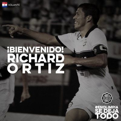 Olimpia suma a Richard Ortiz
