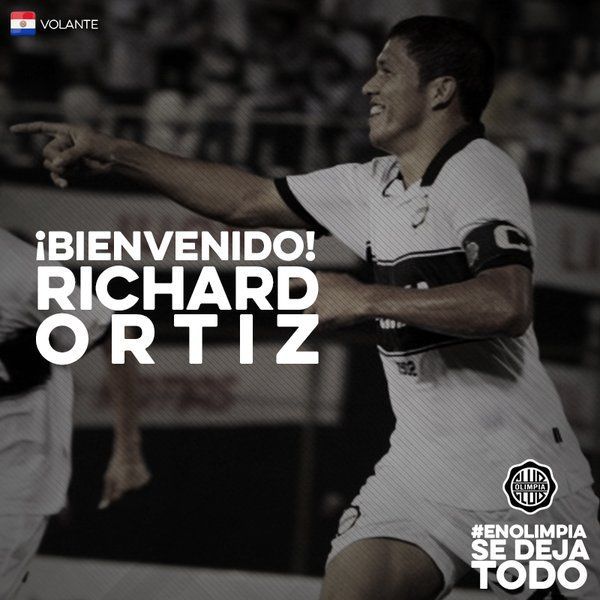 Olimpia suma a Richard Ortiz