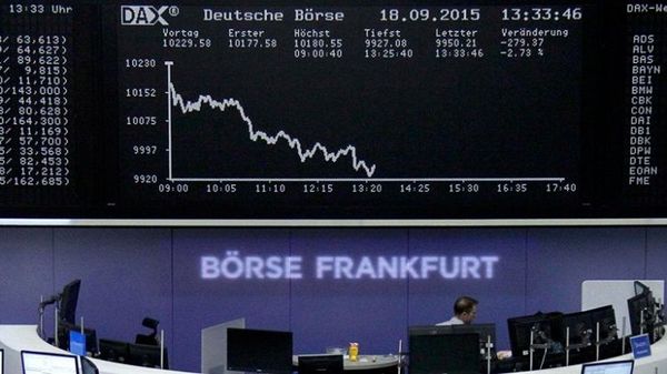 Bolsas europeas y Wall Street caen
