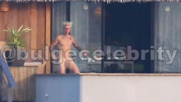Justin Bieber y su desnudo en Bora Bora