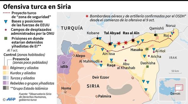 Turquía asedia ciudad en norte de Siria y kurdos piden ayuda a EE.UU. - Internacionales - ABC Color
