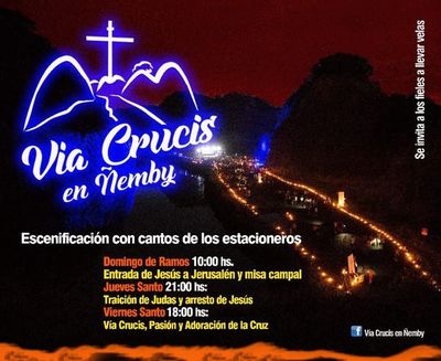 Vía crucis en Cerro Ñemby
