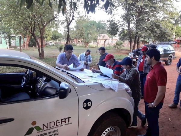 INDERT avanza trabajos en regularización de tierras